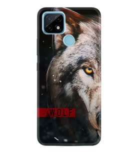 Realme C11 C21 C21Y C25Y C11 2021 Kılıf Desemli Silikon Wolf Eyes 1758