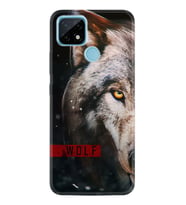 Realme C11 C21 C21Y C25Y C11 2021 Kılıf Desemli Silikon Wolf Eyes 1758