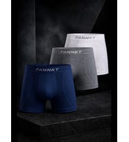 Night Erkek Rahat Esnek Seamless 3 Lü Boxer
