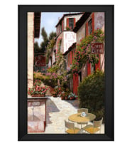 Manzara Temalı Kanvas Tablo 50 x 70 cm Siyah Çerçeve