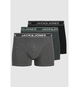 Jack & Jones Jacblack 3 Pack Erkek Boxer (Gri)