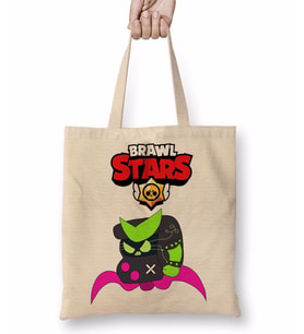 Brawl Stars Virüs 8 Bit Bez Çanta Uzun Saplı