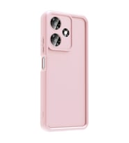 İnfinix Hot 30 Kılıf Kamera Korumalı Ananas Silikon Kapak (Pembe)
