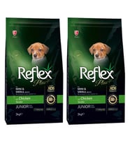 Reflex Plus Küçük Mini Irk Tavuklu Yavru Köpek Maması 3 Kg 2'Li Set