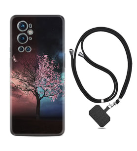 Tecno Spark 9 Pro Kılıf Resimli Boyun Askılı İpli Desenli Silikon Series Heaven Tree 1859