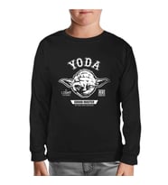 Star Wars - Yoda 2 Siyah Çocuk Sweatshirt