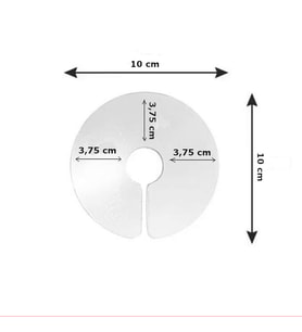 Markapet Elizabet Şeffaf Kuş Yakalığı 3.75 cm-10 cm Standart
