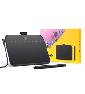XP-Pen Deco 640 Grafik Tablet 16K 8 Tuş 60° Eğim OSU Android/Windows/Mac (Siyah)