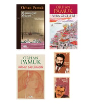 Orhan Pamuk Kitapları - Masumiyet Müzesi - Veba Geceleri -kırmızı Saçlı Kadın Not Defterli özel seti (Renksiz)