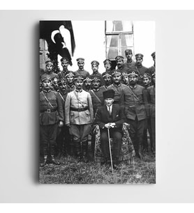 Atatürk Askerler Kanvas Tablo