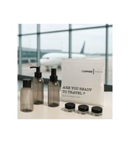 Plastik Seyahat Boy 100ml Füme Şişe ve Kavanoz 6’lı Set – Çantalı Seyahat Kiti