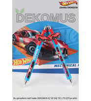 2024 YENİ SEZON LİSANSLI HOT WHEELS MASKOTLU VERSATİL UÇLU KALEM 0.7 MM (Krem)