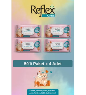 REFLEX Temizleme Mendili 50 Li x 4 Adet