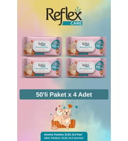 REFLEX Temizleme Mendili 50 Li x 4 Adet