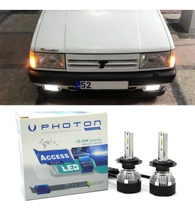 Tofaş Kartal Led Xenon Uzun + Kısa Farı Ampulü H4 Access Yeni Seri Beyaz