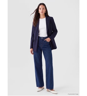 LC WAIKIKI İndigo Wideleg Kadın Jean Pantolon