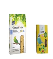 Gardenmix Soyulmuş Muhabbet Kuşu Yemi 400 Gr + Jessy Muhabbet Kuş İçin Ballı Kraker X1 Paket