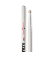 Vic Firth V5AW American Classic 5A White Baget  Beyaz Kaplama - Görsel Şov - Ahşap Uç