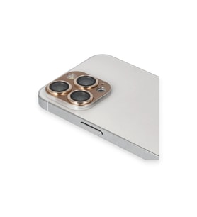 Apple İphone 13 Pro Max Pers Alüminyum Kamera Lens - Gold