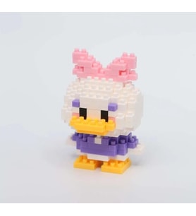 Lego Bricks 3D Pembe Ördek Daisy Duck 5 cm Mini Yapım Seti Oyuncak Model