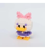 Lego Bricks 3D Pembe Ördek Daisy Duck 5 cm Mini Yapım Seti Oyuncak Model