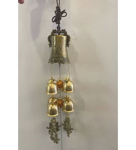 Deprem Zili Çanı Duvar Rüzgar Çanı Zili Feng Shui Ejderha Yılı Metal Borulu Budha Buda Ejderha Çift