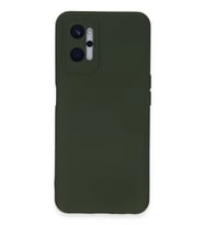 Realme 9i 4G Kılıf Nano içi Kadife Silikon - Koyu Yeşil