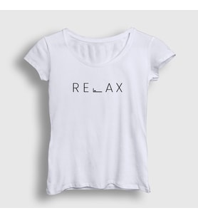 Presmono Kadın Beyaz Relax T-Shirt 444208tt (Beyaz)