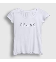 Presmono Kadın Beyaz Relax T-Shirt 444208tt (Beyaz)