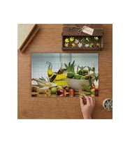 Zeytin Yağı- Yeşil Zeytin Tasarımı 240 parça Ahşap Puzzle Ahşap Kutuda MP00408