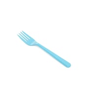 Plastik Turkuaz Renkli Lüx Parti Doğum Günü Çatal - 18 Cm. - 25 Adetlik 5 Paket