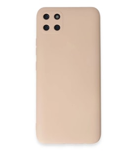 Realme C11 Kılıf Nano içi Kadife Silikon - Pudra