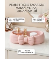Fiyonk Detaylı Dekoratif Organizer ve Şık Takı Çanağı