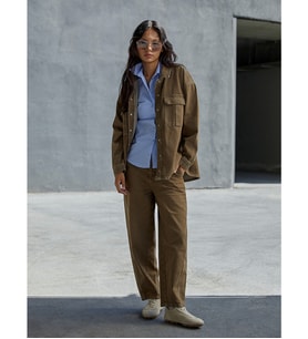 LCW Modest Kahverengi Mom Fit Kadın Jean Pantolon