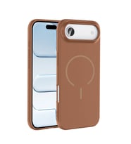 Apple iPhone 17 Air Uyumlu Kılıf M-safe Şarj Özellikli Zore Meta Kapak (Kahverengi)