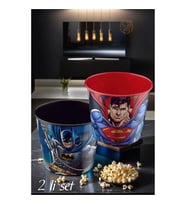 TransForMacion Superman Batman Patlamış Mısır Popcorn Kovası 2 li SET 719279