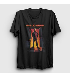 Presmono Unisex Siyah Michael Myers Halloween Cadılar Bayramı T-Shirt 500750tt