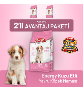 Kuzu Etli Yavru Köpek Maması 3 kg - 2 Adet