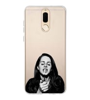 Huawei Mate 10 Lite Uyumlu Lana Del Rey Desenli Şeffaf Telefon Kılıfı