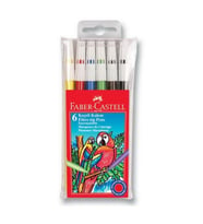 Keçeli Kalem 6 Renk Faber Castell Keçeli Kalem 6 Renk