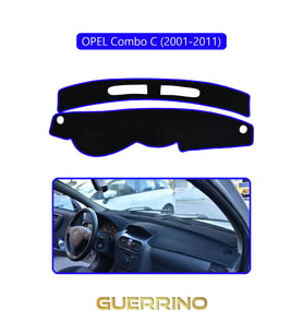OPEL Combo C (2001-2011)TORPİDO KORUMA HALISI MAVİ KENAR