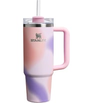Stanley Quencher Pipetli Termos Bardak, Pembe Desenli (Rose Petal), 0.89 Litre