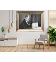 Gümüş Çerçeveli Atatürk Tablo as89