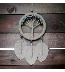 Rüya Hayat Ağacı Dream Catcher Ekru