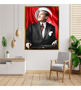 ÇERÇEVELİ ATATÜRK TABLO S188