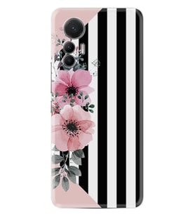 Xiaomi 12 Lite Kılıf Resimli Desenli Baskılı Silikon Flowers 4 1390