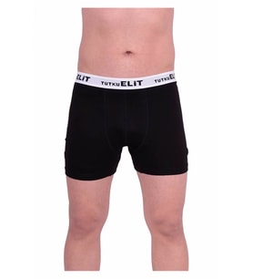 Tutku Elit 3 Adet Siyah Renk Modal Elastan Spor Boxer (Siyah)