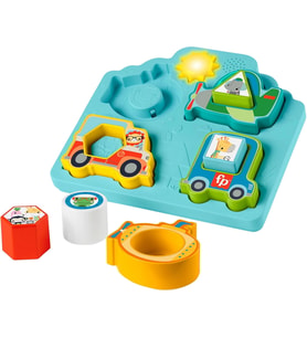 Fisher Price Sesli ve Işıklı Arabalar Puzzle HRP31 (Çok Renkli)
