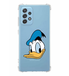 Samsung Galaxy A52s  Köşe Korumalı Antişok Kapak Donald Duck Tasarımlı Şeffaf  Kılıf