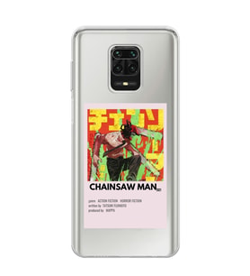 Redmi Note 9 Pro/Note 9S Uyumlu Chainsaw Man Anime Desenli Şeffaf Telefon Kılıfı